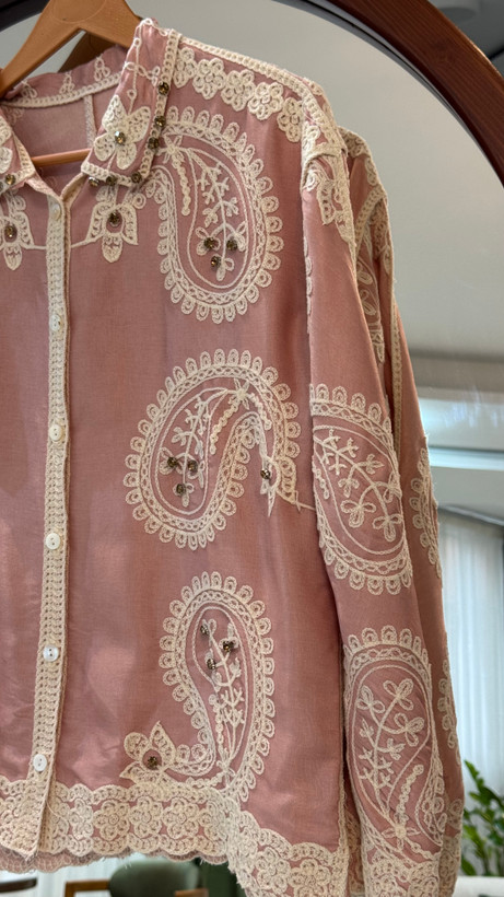 خرید شومیز رنگ صورتی