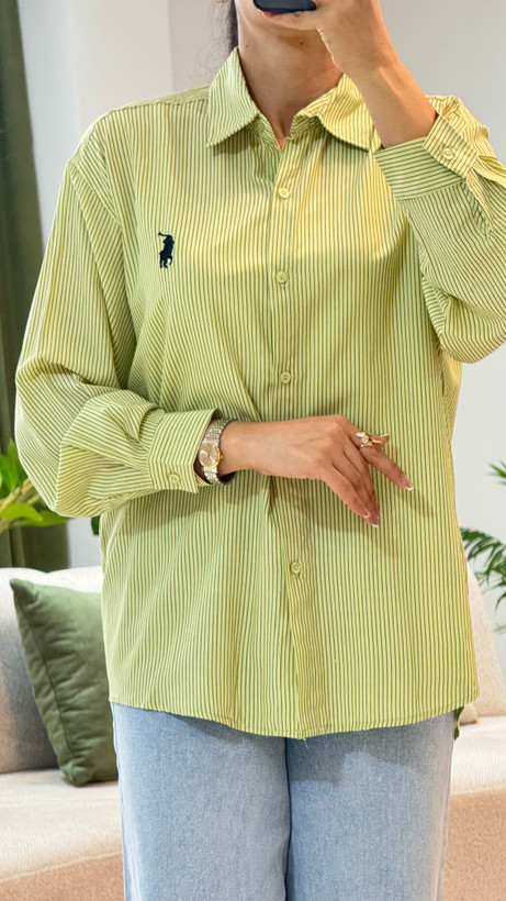 شومیز خنک راه راه بیرونی زنانه