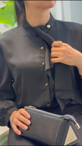 خرید شومیز مشکی مجلسی