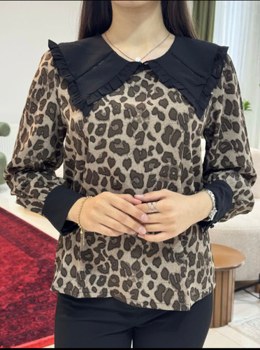 خرید شومیز وارداتی پلنگی