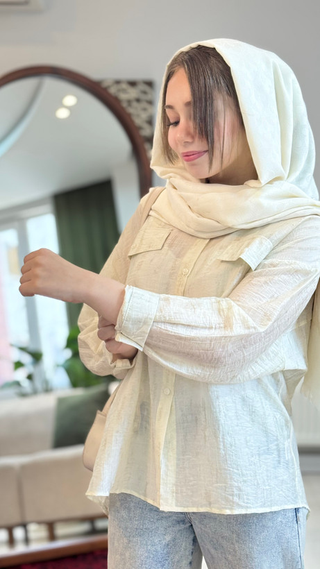 شومیز حریر خنک مدل مونیکا